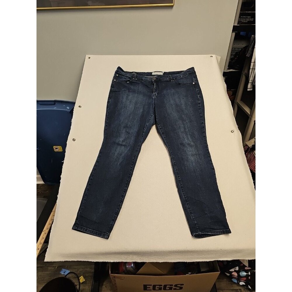 Torrid Jeans Women Size Plus  22‎ Skinny Cropped Fit Blue Jeans